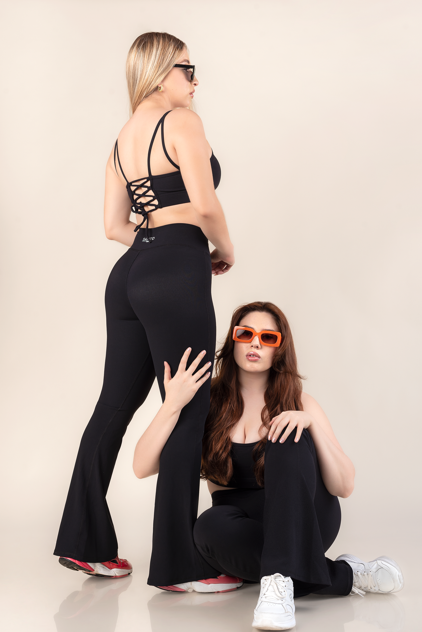 LEGGING RIB BLACK -