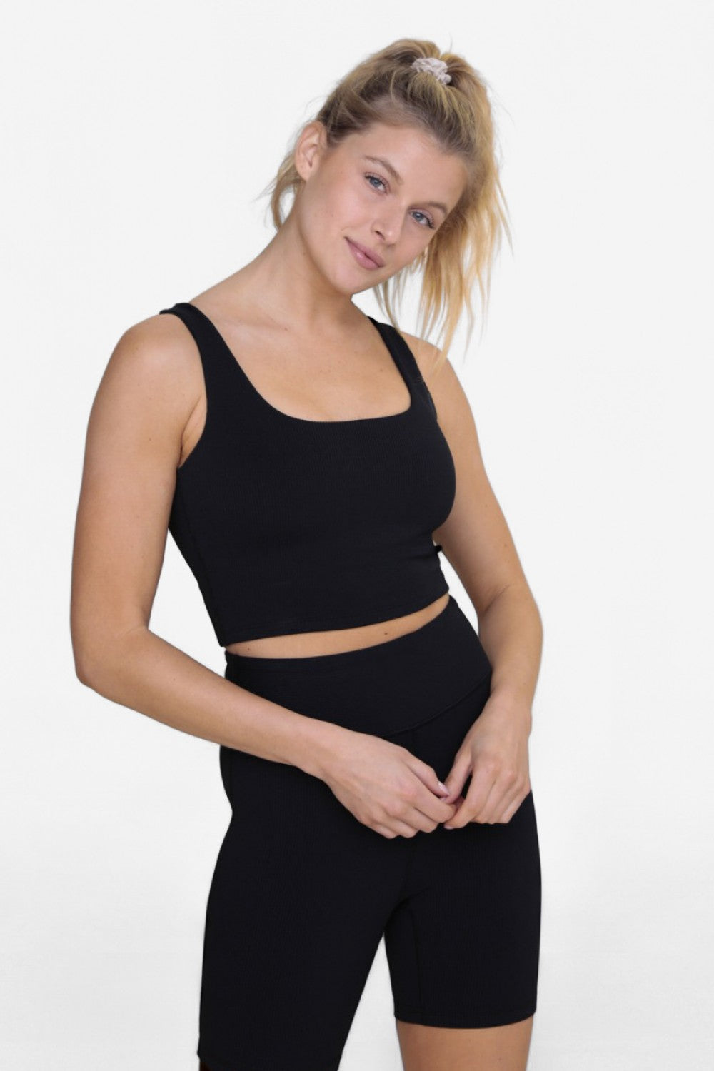 CROPPED TANK SPORT RIBBED
