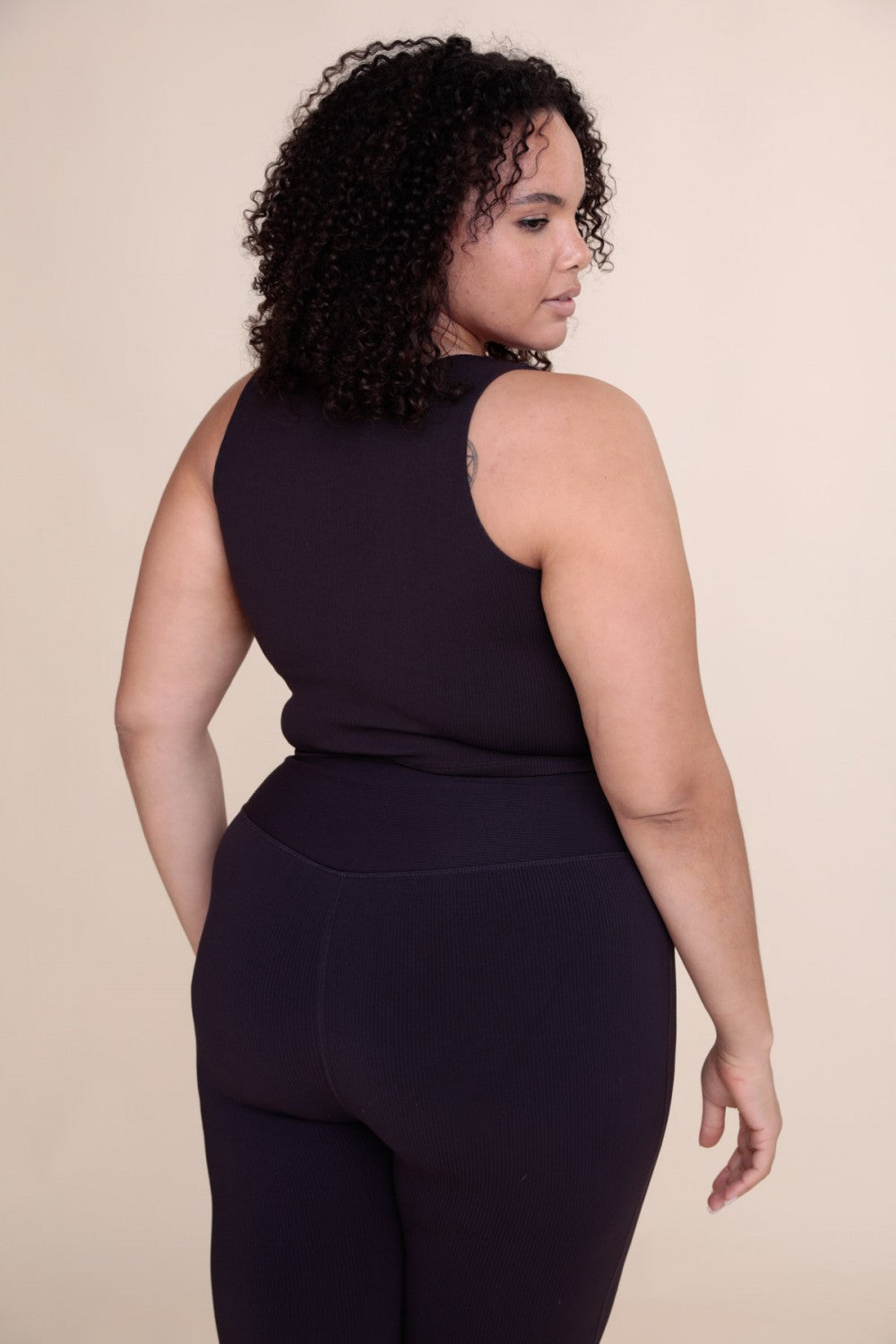 CROPPED TANK SPORT RIBBED