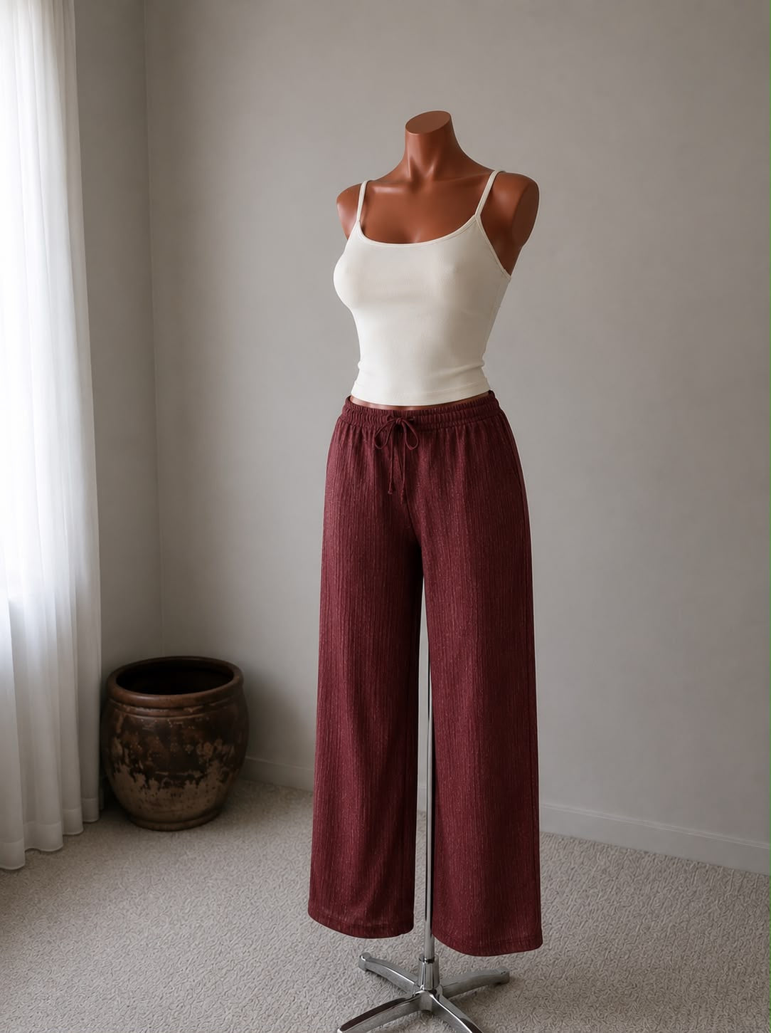 PANTALON VINO