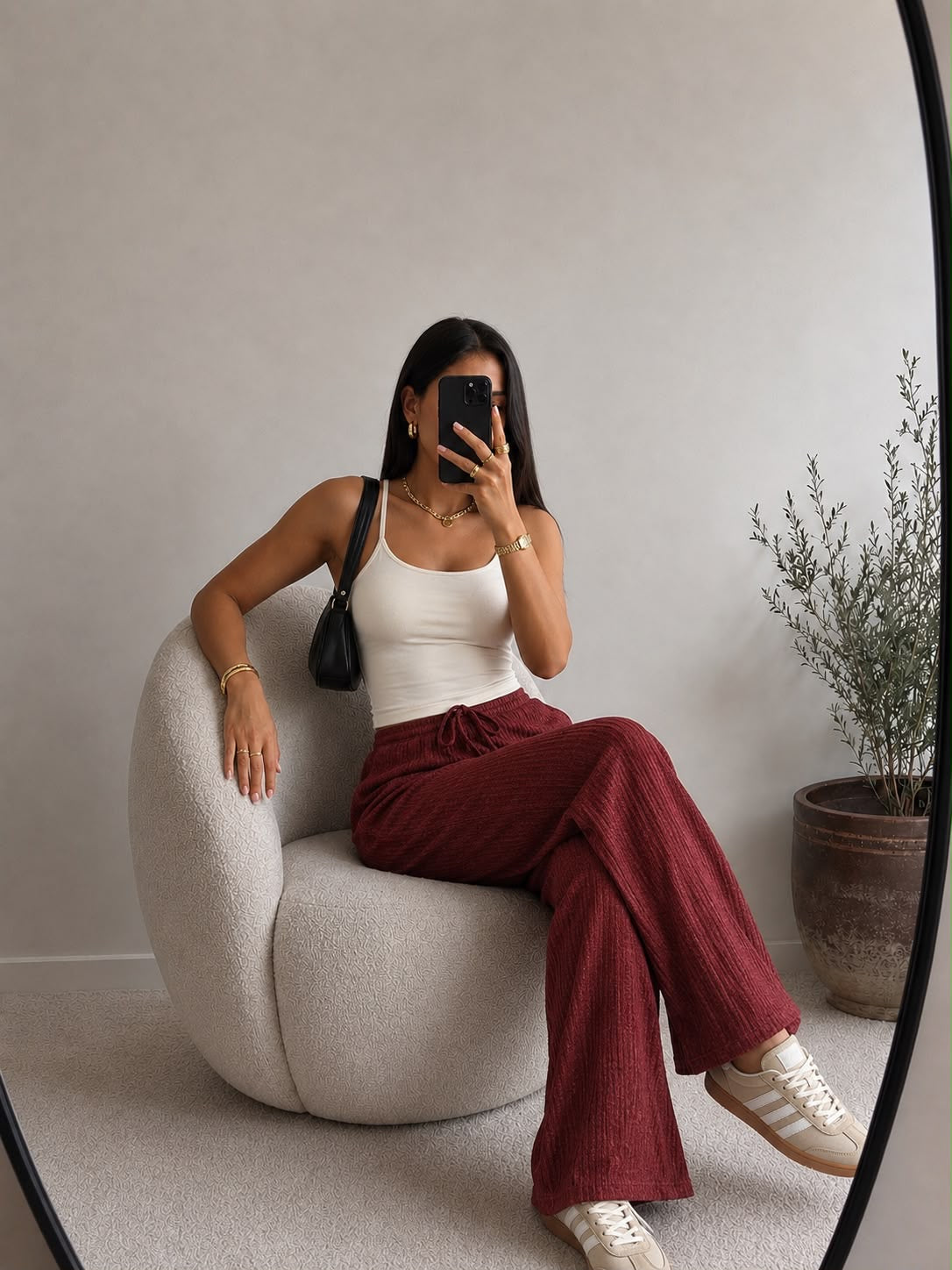 PANTALON VINO