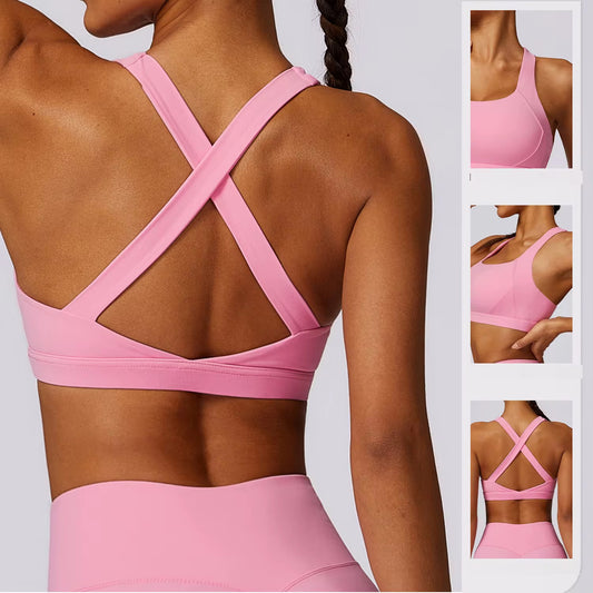 SPORT BRA PINK FLOWER